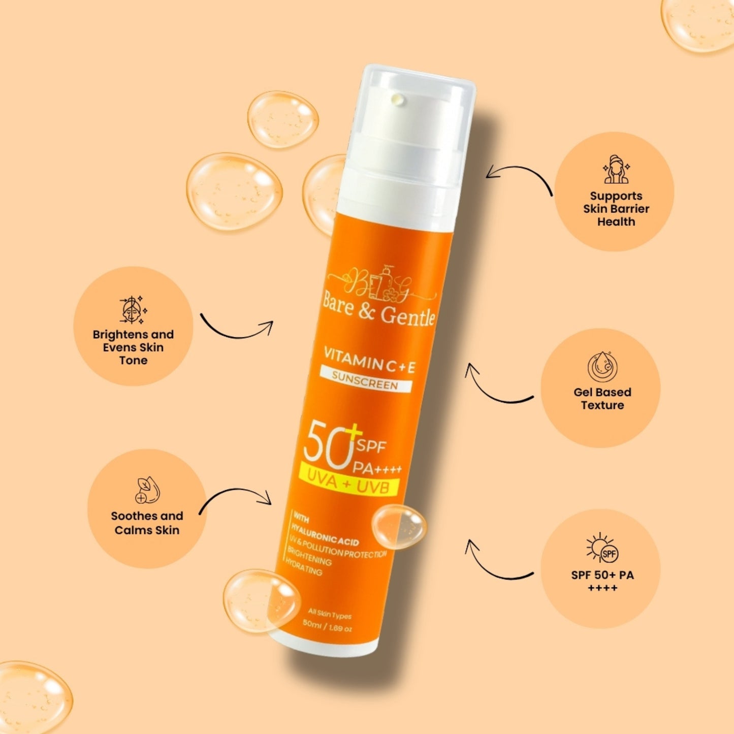 Vitamin C+ E Sunscreen 50ml