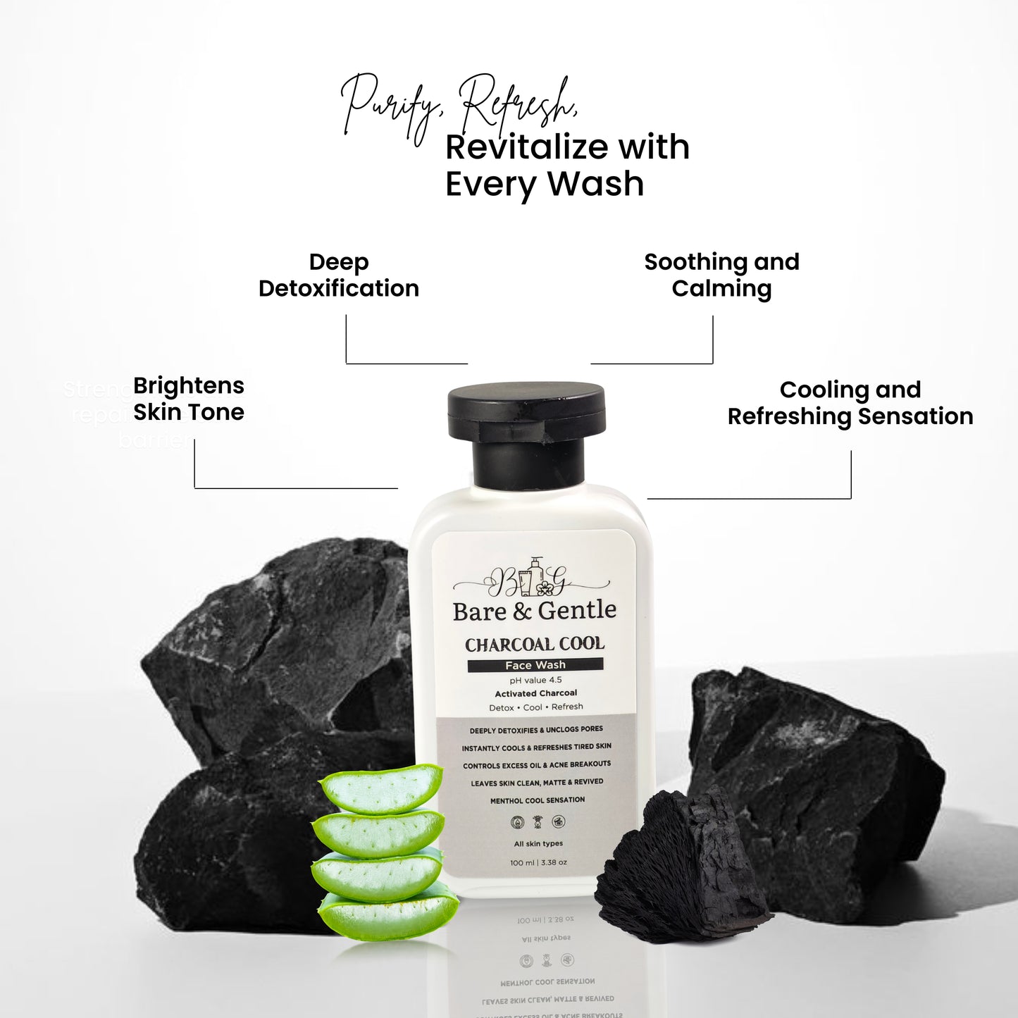 Charcoal Cool Face Wash 100ml