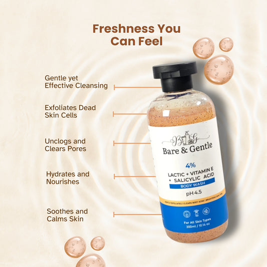 4% Lactic + Vitamin E + Salicylic Acid Body Wash 300ml