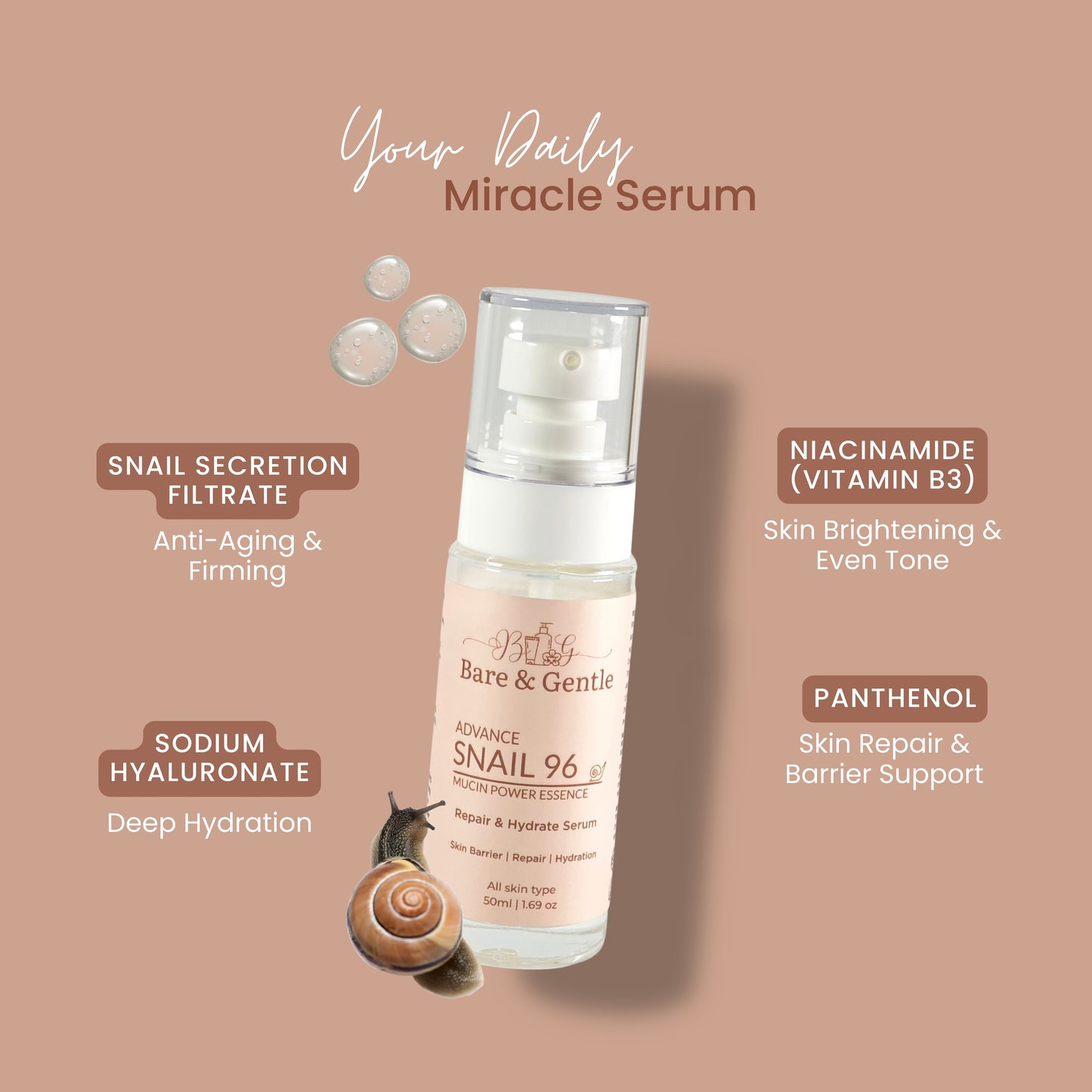 Advance Snail 96 Mucin Power Essence Serum 50ml