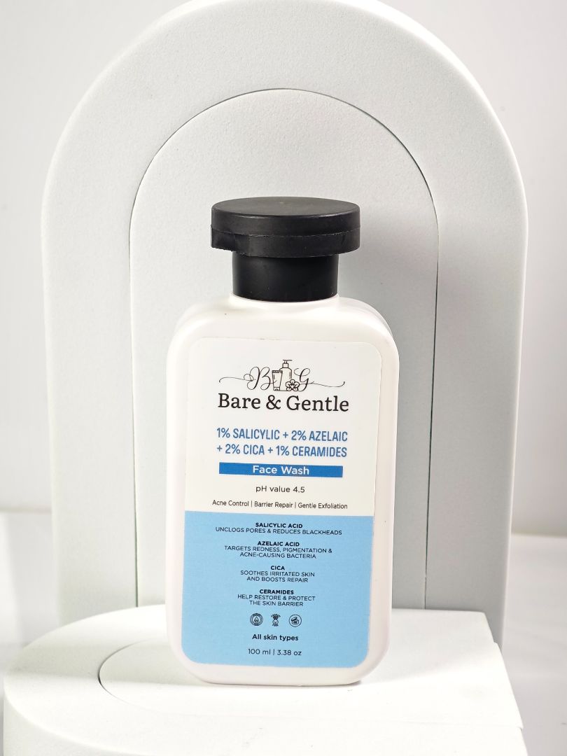 1% Salicylic+ 2% Azelaic+ 2% Cica+ 1% Ceramides Face Wash 100ml