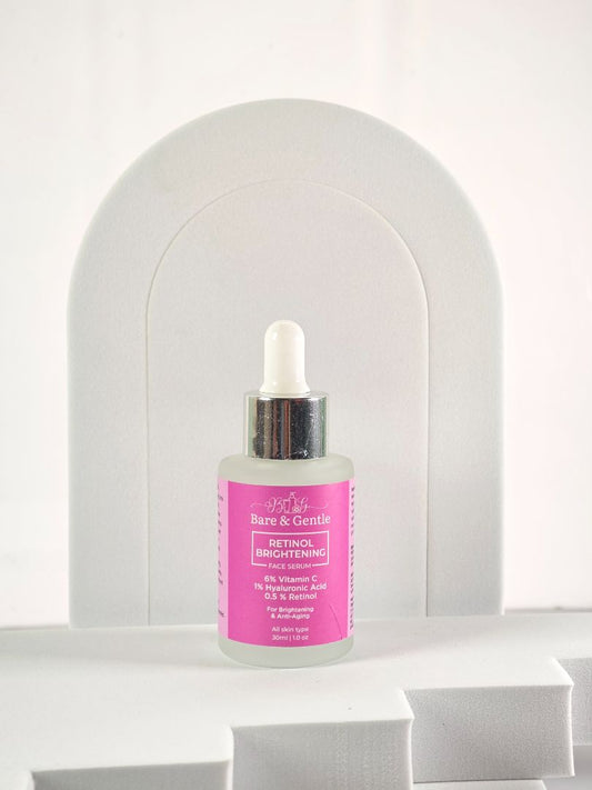Retinol Brightening Face Serum With 0.5% Retinol + 1%Hyaluronic Acid + 6% Vitamin-C 30ml
