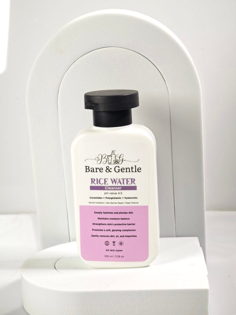 Rice Water Cleanser With Ceramides + Polyglutamic + Hyaluronic  100ml